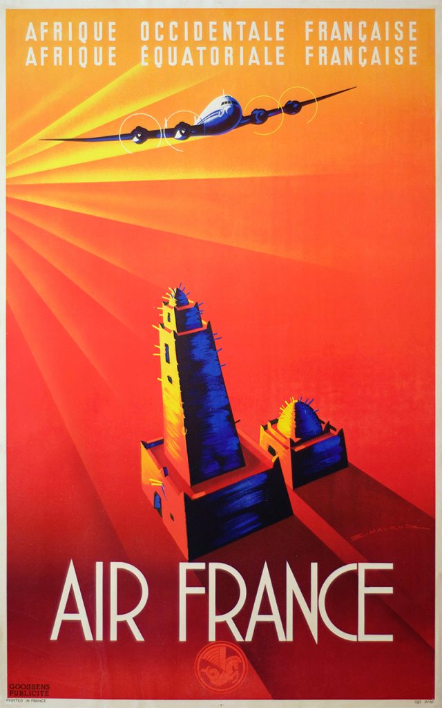 Air France Vintage Travel Poster