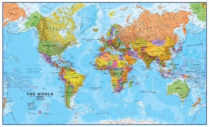 The world map