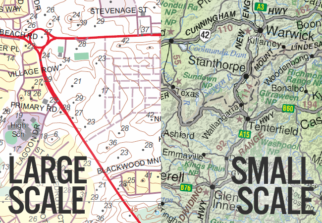 Large Scale Vs Small Scale Maps What The Chart And Map Shop