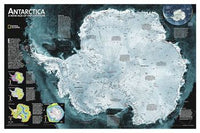 Buy Antarctica (1963) Wall Map by National Geographic – The Chart & Map Shop