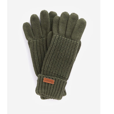 Barbour Fingerless Gloves - Navy, Large