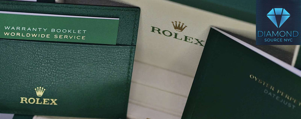 Genuine Rolex box and warranty card