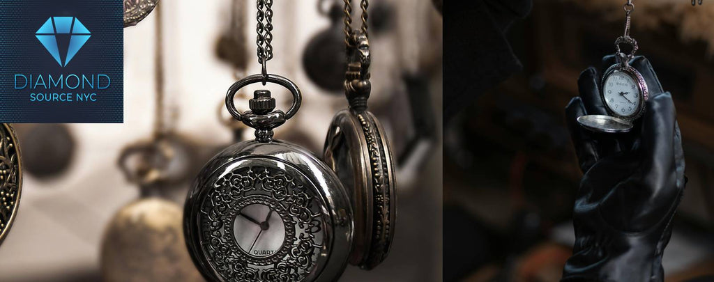 Professional appraiser examining a vintage pocket watch