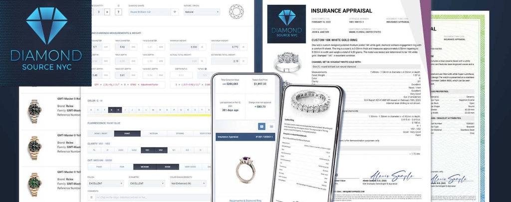 Ring Appraisal Documentation at Diamond Source NYC