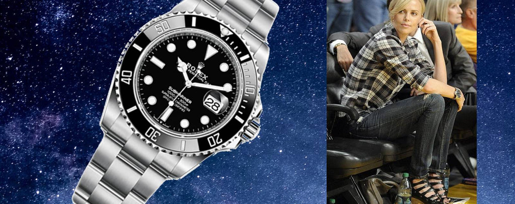 Lifestyle image showcasing individuals wearing Rolex Submariners in various adventurous or aspirational settings, emphasizing the emotional connection and personal statement aspect.