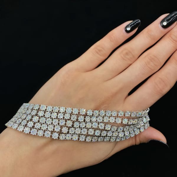 18K W/G Baguette Diamond Bracelet, double safety clasp, D: 3ct - Snow's  Jewelers Miami Lakes