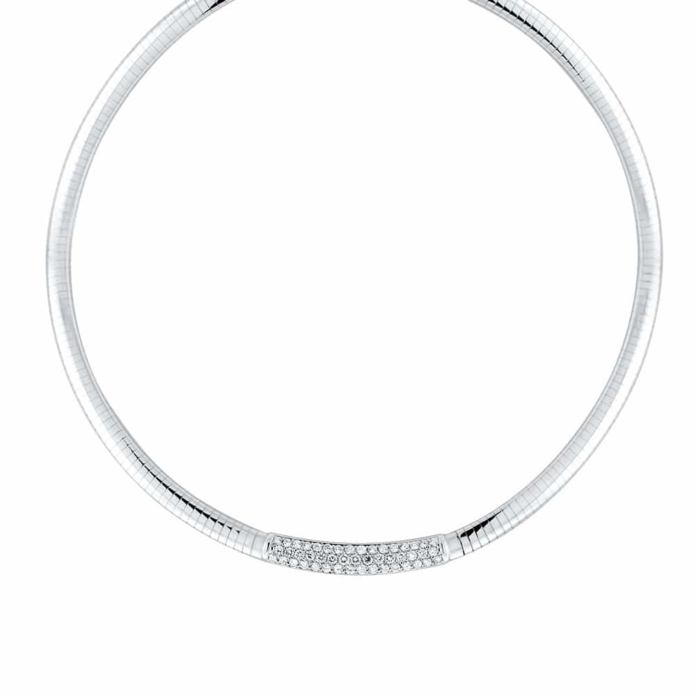 white gold omega necklace