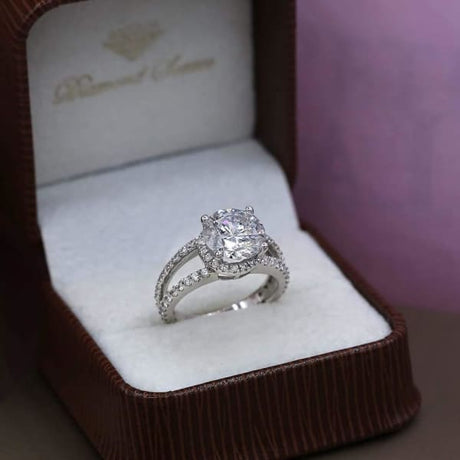 Amazing 18k White Gold Engagement Ring w/ 5.32ct. Diamonds