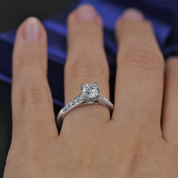 channel diamond engagement ring