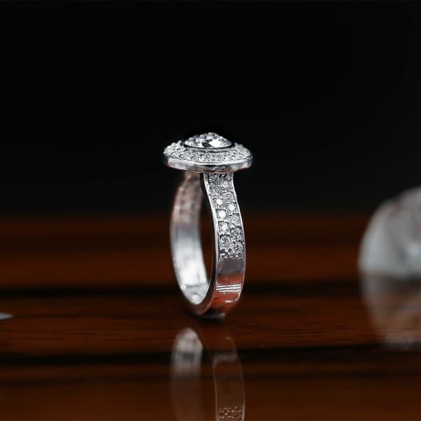 Stunning Halo Engagement Ring With Center Round Diamond RN-173500