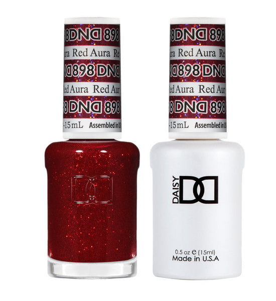 DND Polish Duo Super Glitter - Red Aura 898