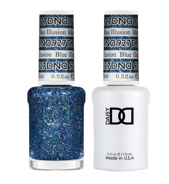 DND Polish Duo Super Glitter - Blue Illusion 927