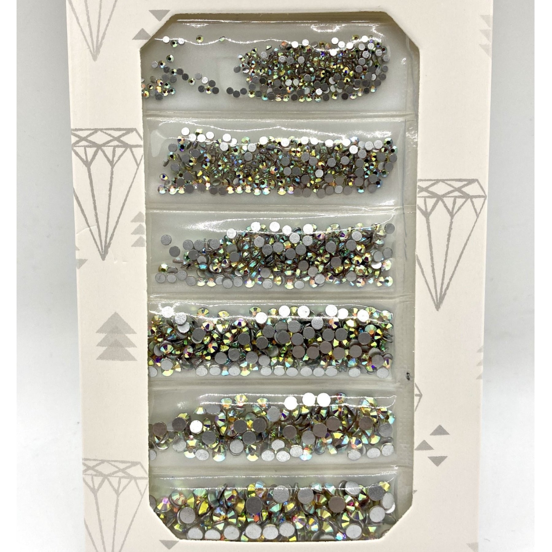 1000PCS Mixed Size Nail Art Rhinestones Flatback Crystal AB Glass Stones  Box Kit | eBay