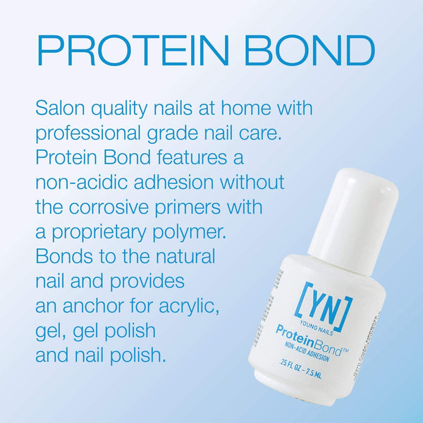 Nail Bonder, Protein Bond, 1/4 oz - help bond Acrylics and Gels to Natural  Nail – Young Nails