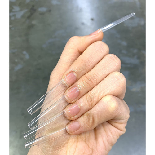 Long Transparent Acrylic Nail Tips Ballet Almond Shaped - Temu
