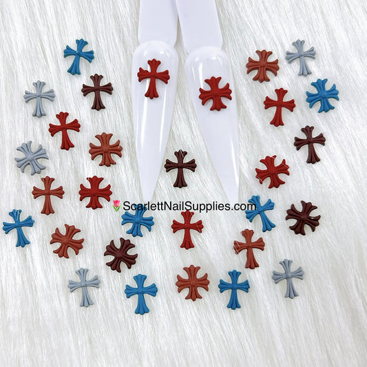 Candy Color Chrome Hearts Nail Charms