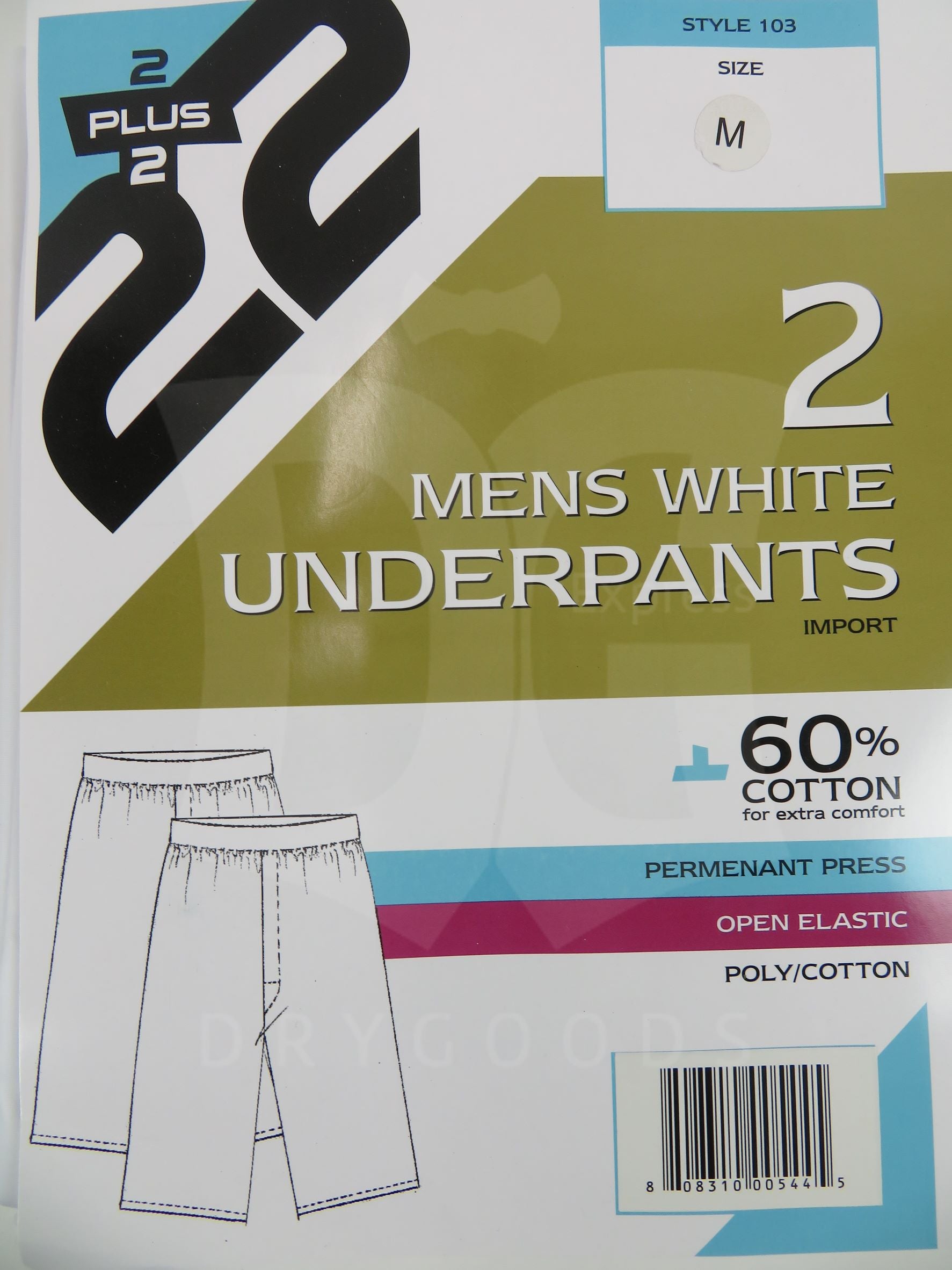 Mens Seaboard Cotton Knit Boxers Shorts (Knee length) 2 PK.