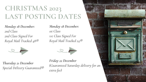 Christmas 2023 Royal Mail Last UK posting dates