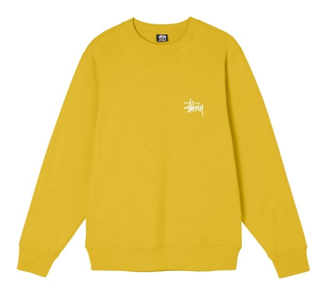 BASIC STUSSY CREW- HONEY