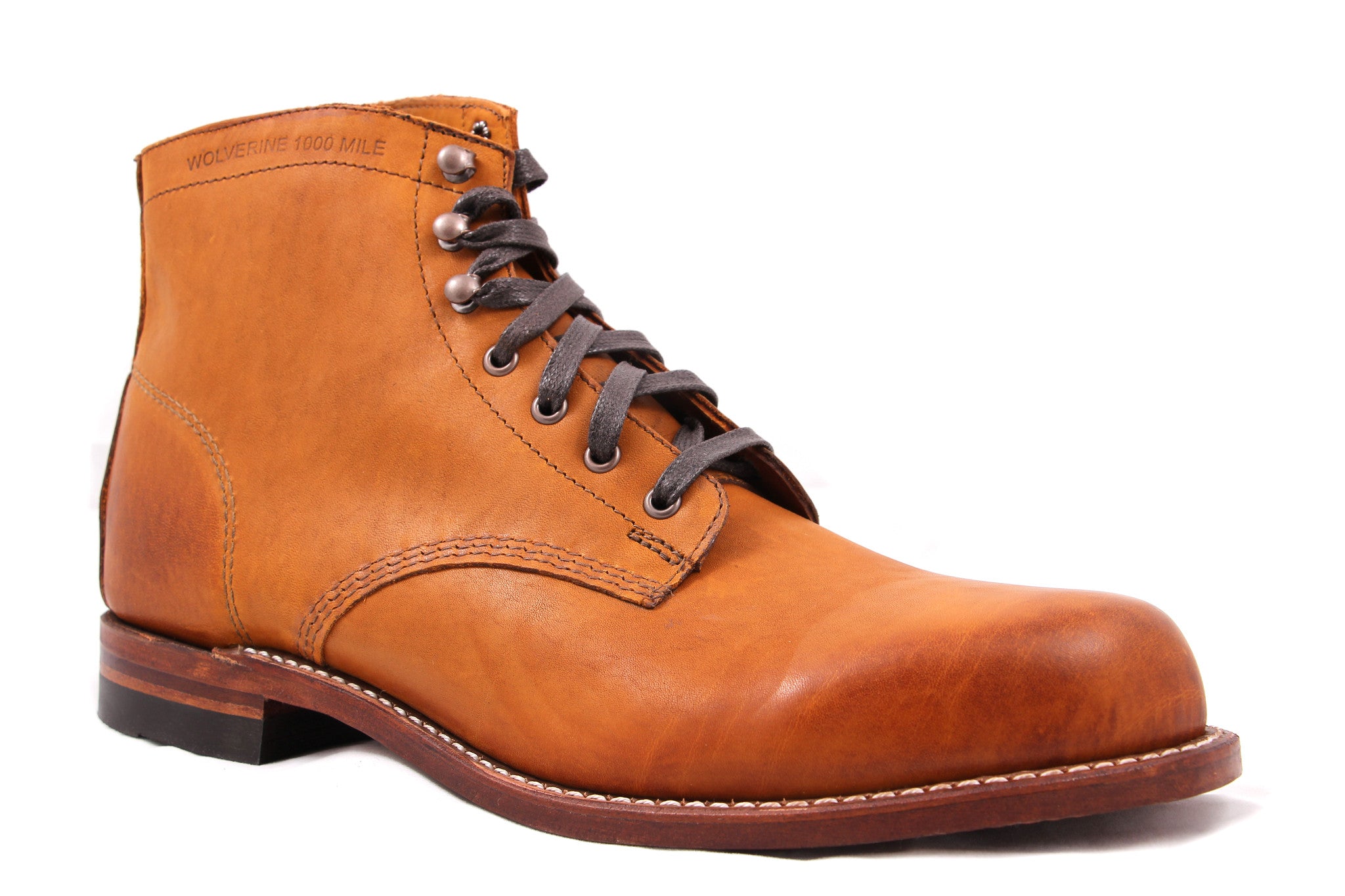 wolverine boots tan