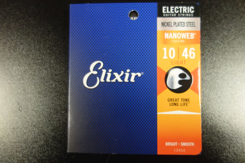 Elixir nanoweb nickel plated steel pack Light 10-46 x3