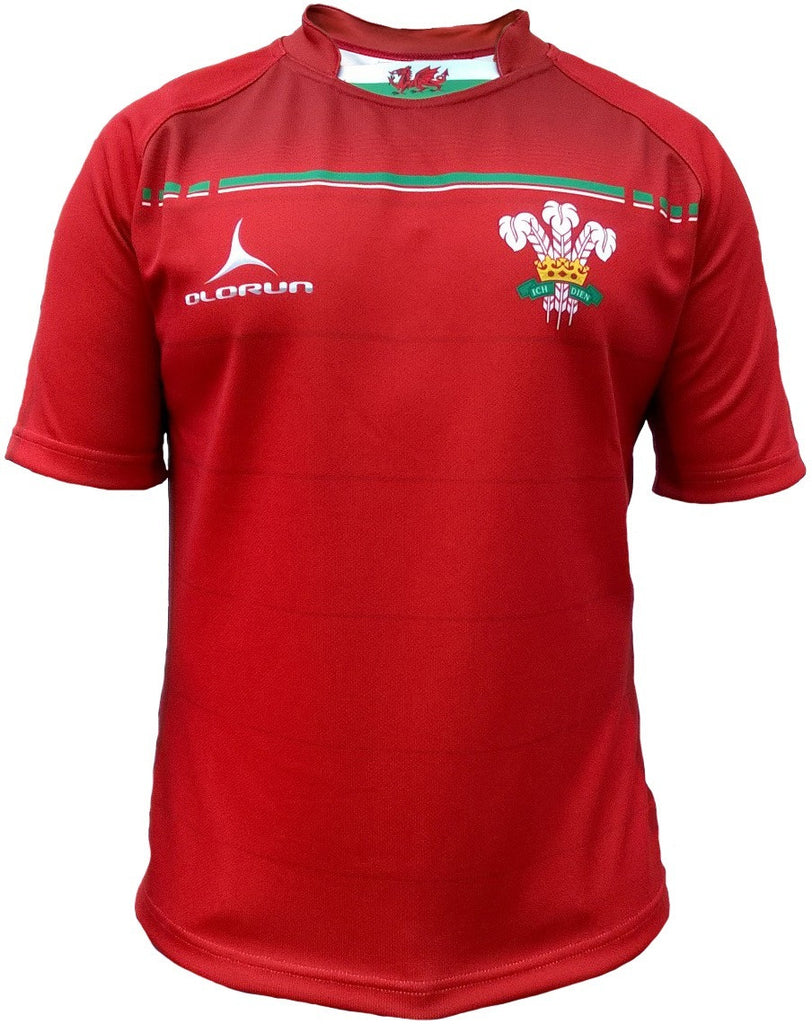 Sublimated Wales rugby shirt, jersey, top - Olorun Sports