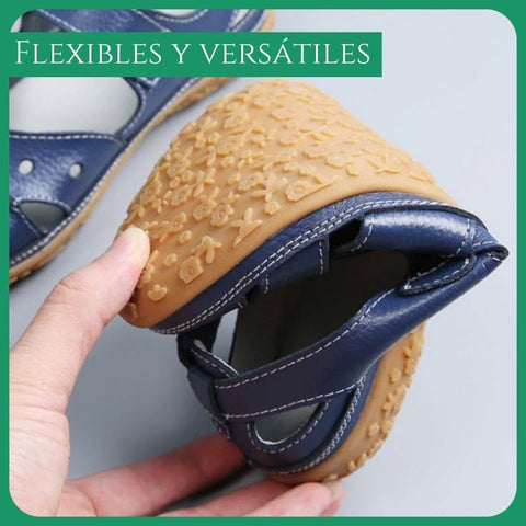 sandalias flexibles y versatiles
