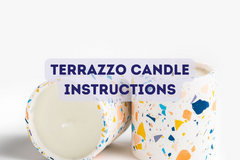 DIY Terrazzo Candle Instructions