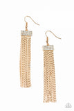 Paparazzi Accessories Twinkling Tapestry Earrings - Gold
