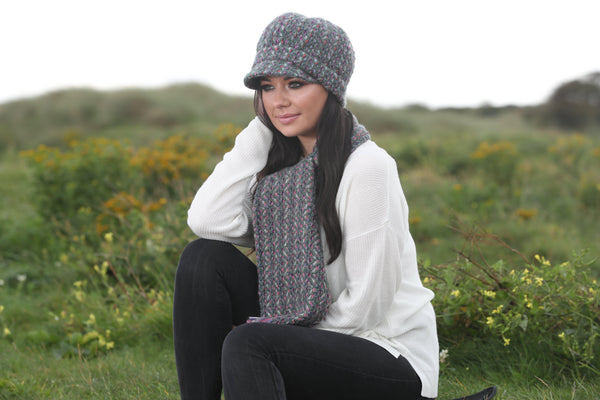 Branigan Weavers Wool Country Scarf - Connemara Light-Grey