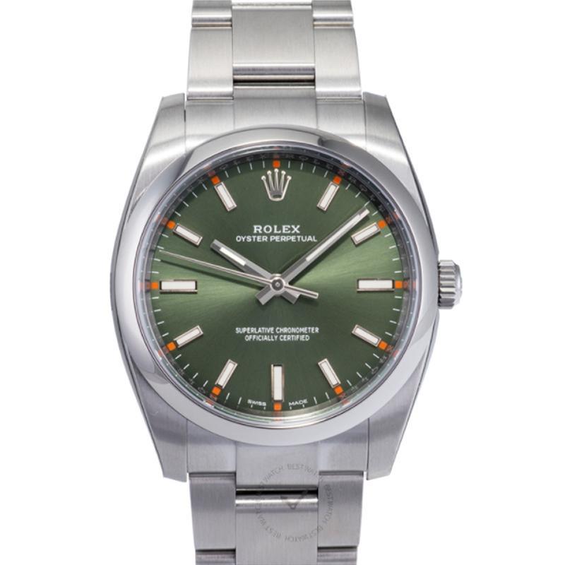 rolex op 34 olive green