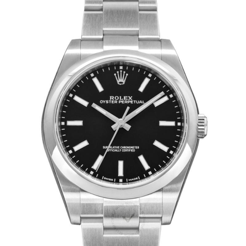 rolex oyster perpetual 39 black