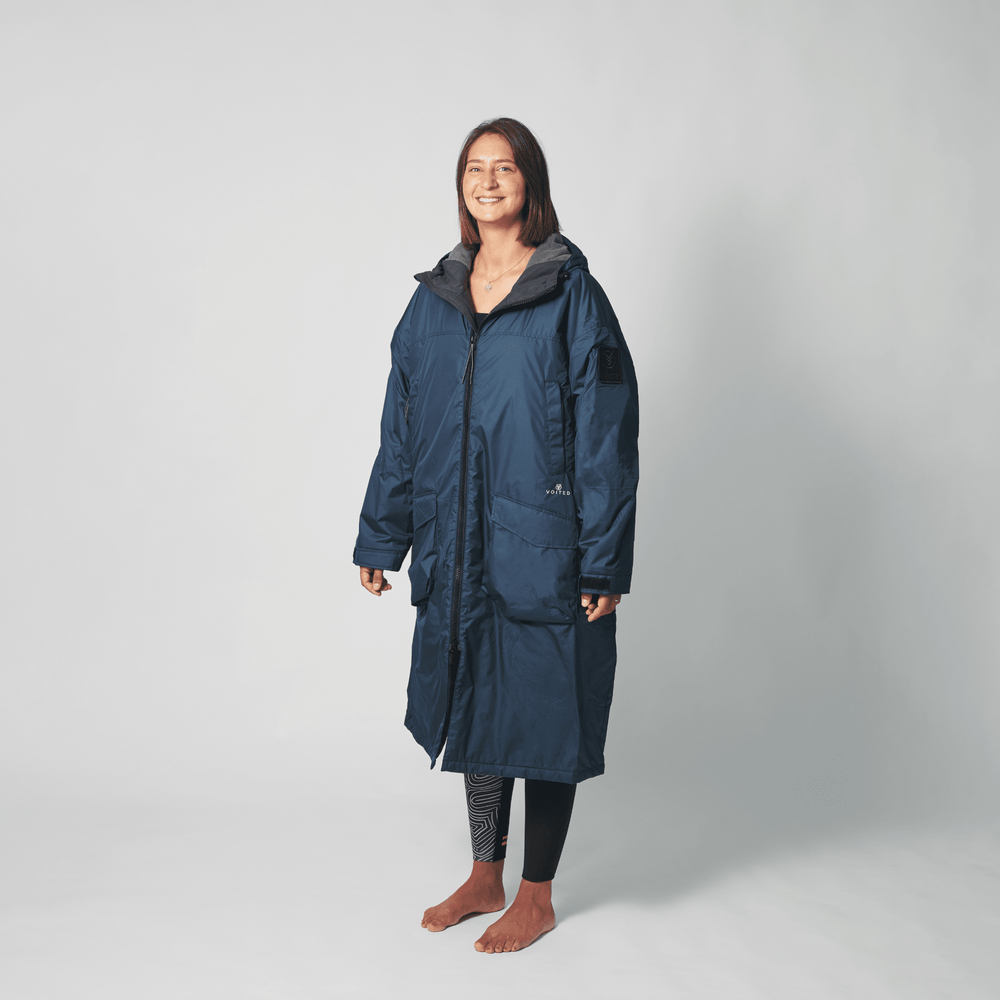 VOITED Stay Dry and Warm Outdoors with Changing Robes - Blue Steel