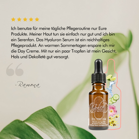 Bewertung Hyaluronserum Jolie au Naturel