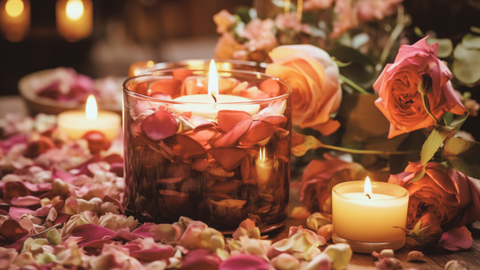 Massage Kerzen Rosen