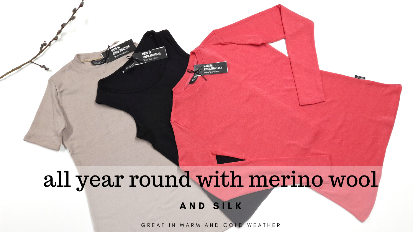 merino wool and silk