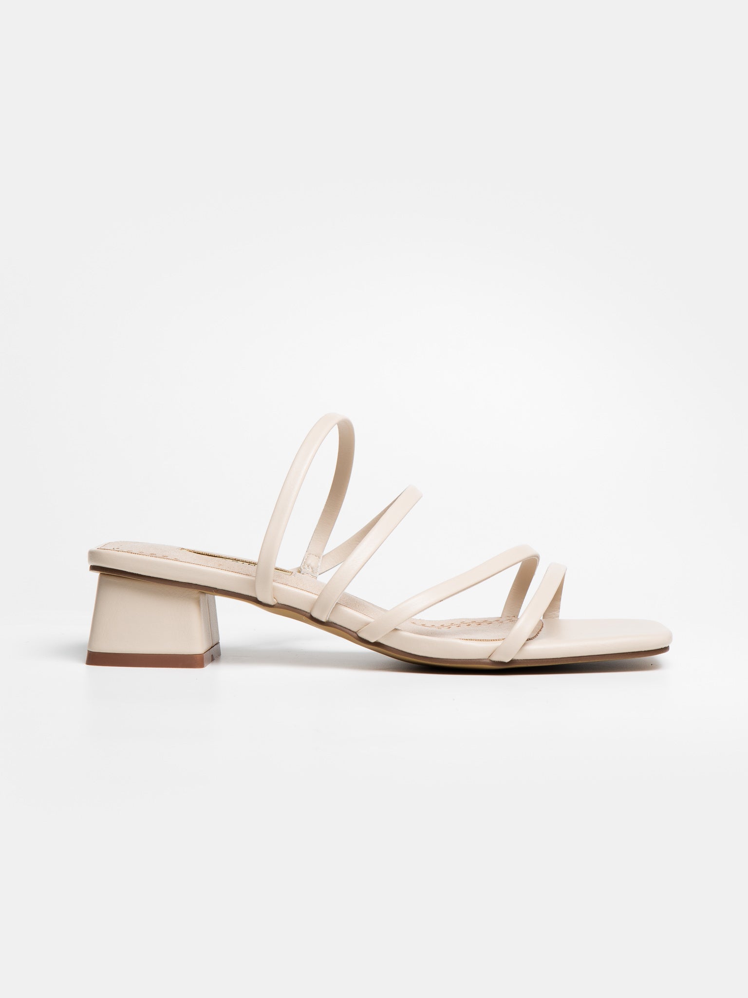 Sandalia Tacón Tiras Finas Crudo – MMShoes