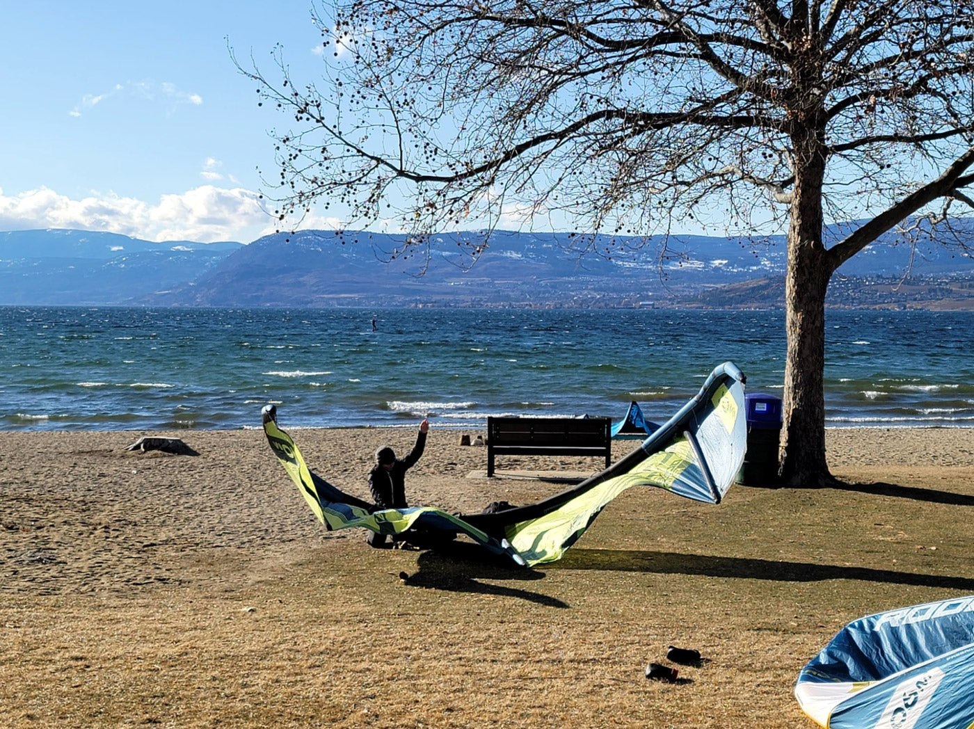 Windstar Watersports in Kelowna BC - Local Kite spot at Rotary beach