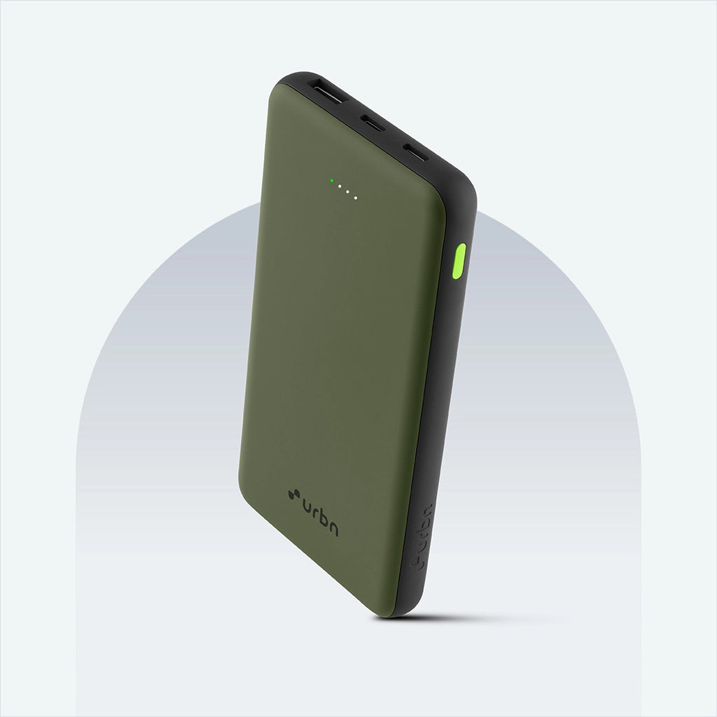 Power Bank 27000mAh with 4 outputs - Green