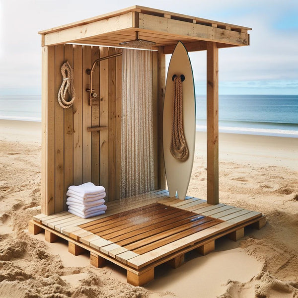 Beach-Inspired Bliss Outdoor Shower