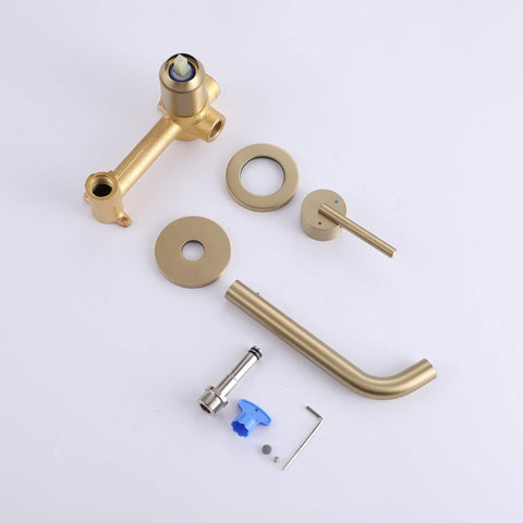 wall mounted bathroom sink faucet solid brass accessorie list