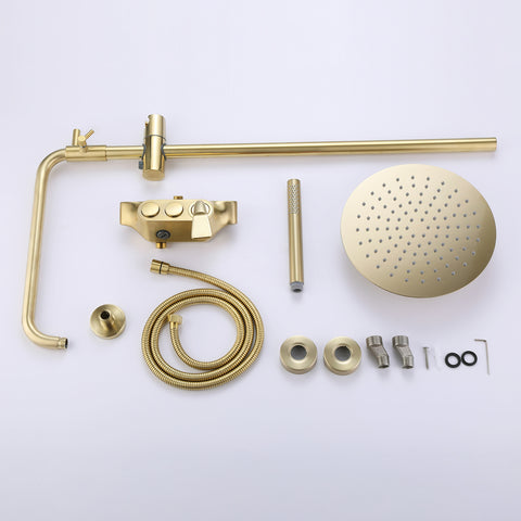 wall mounted 3 functions shower system accessorie list