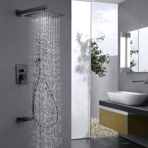 Rain Shower System with Tub Spout