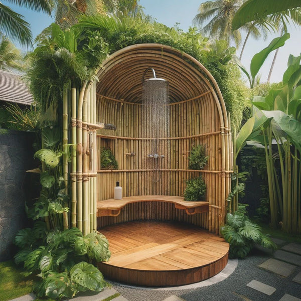 Tropical Oasis Outdoor Shower