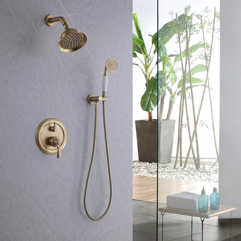 Wall Mount Vintage-Inspired Shower Faucet