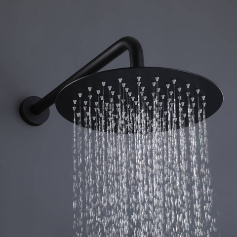 black showerhead