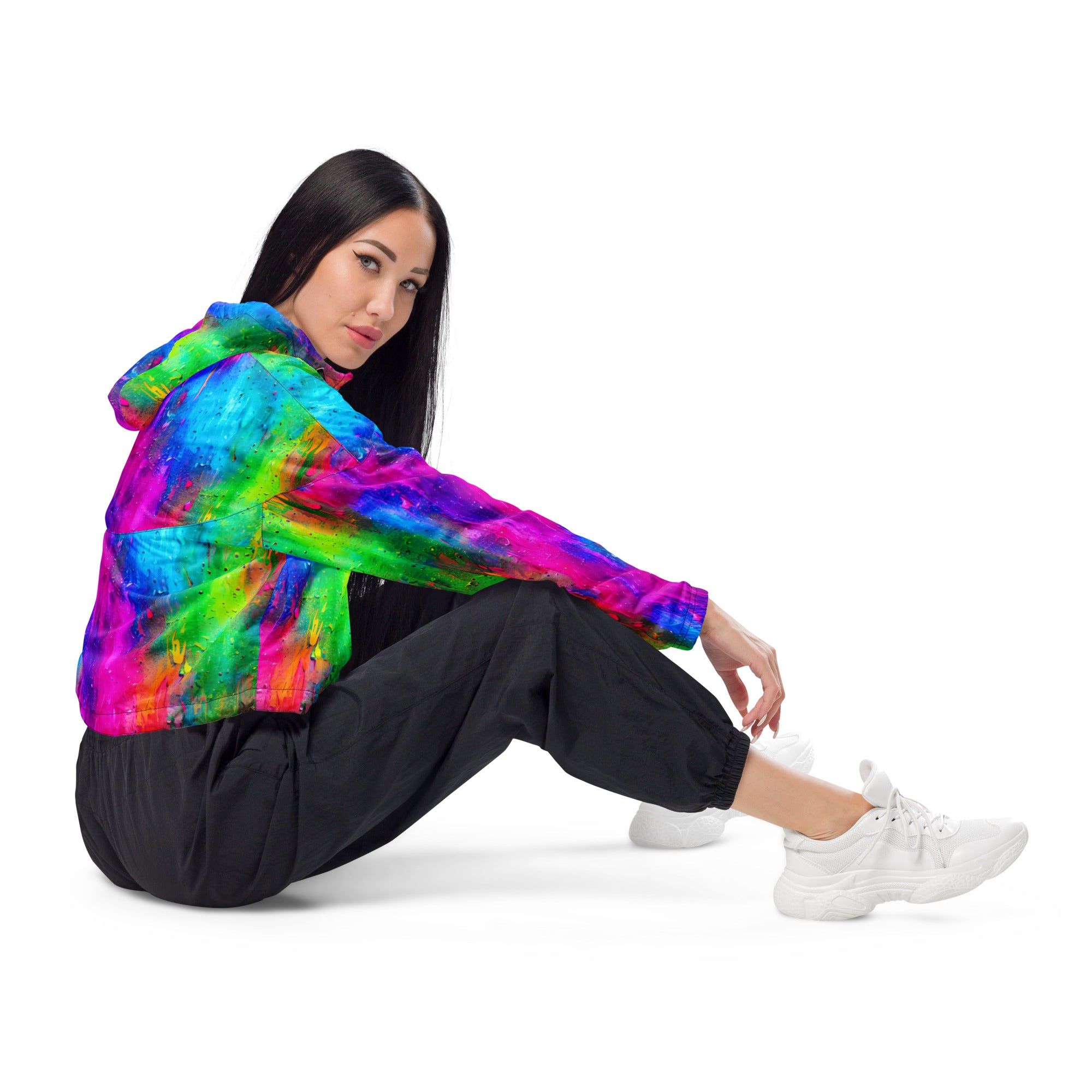 Rainbow finesse store cropped jacket