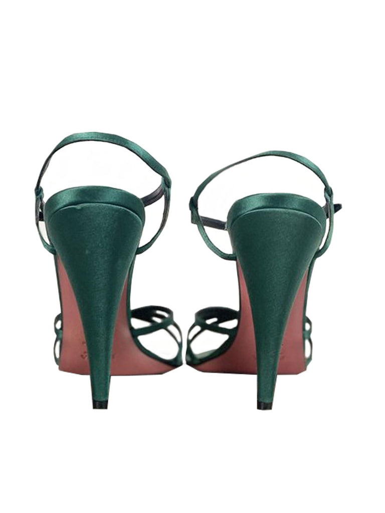 Prada Emerald Calzature Donna Heels Size 39 – The Vintage Label World Tour