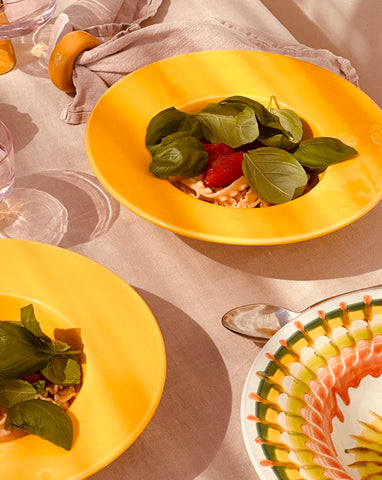 Pasta Plate Yellow