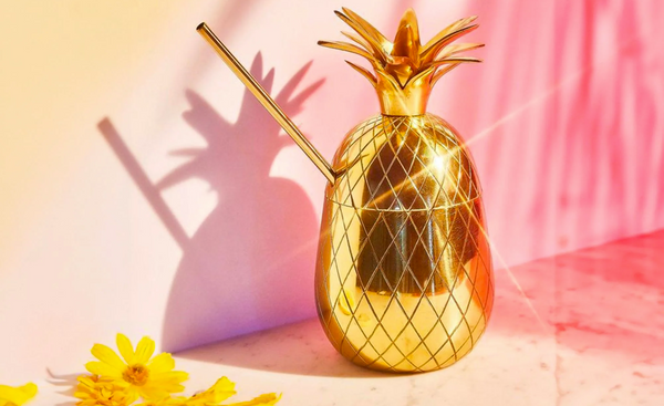 Metal Gold Pineapple Cocktail Cup
